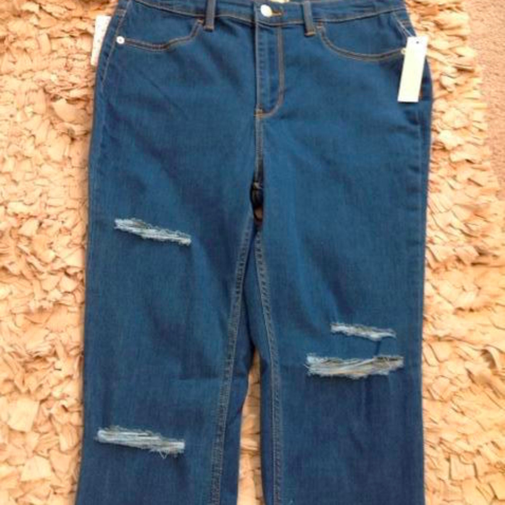 Free People Long&Lean Destroyed High Rise Jeggings - Picture 7 of 8